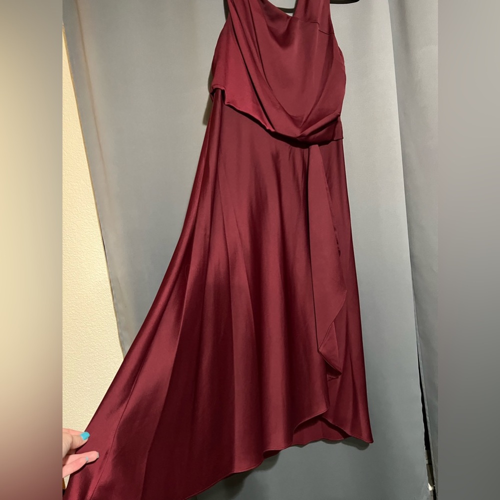 Burgundy dress